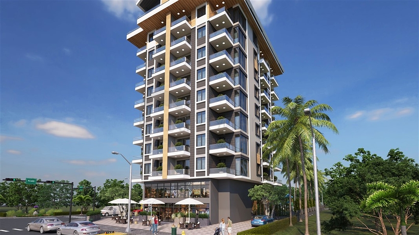 Im Bau befindliches Projekt im beliebten Stadtteil Mahmutlar