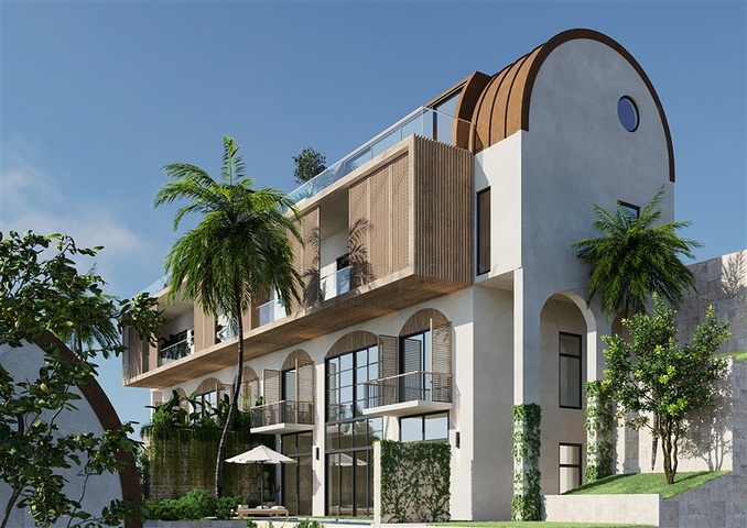 Premium-Segment-Projekt mit Panoramablick auf das Meer und die Halbinsel Alanya