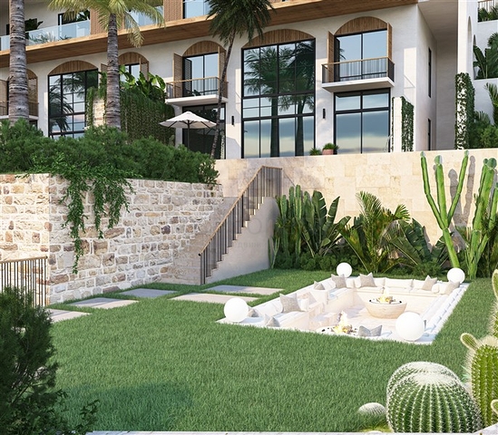 Premium-Segment-Projekt mit Panoramablick auf das Meer und die Halbinsel Alanya