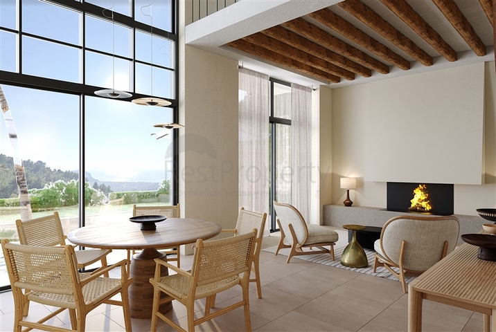 Premium-Segment-Projekt mit Panoramablick auf das Meer und die Halbinsel Alanya