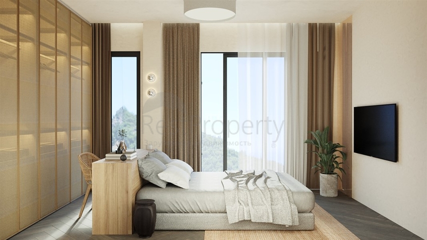 Premium-Segment-Projekt mit Panoramablick auf das Meer und die Halbinsel Alanya