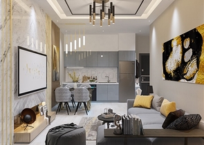 Zweizimmerwohnung in einem neuen Komplex