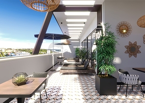 Zweizimmerwohnung in einem neuen Komplex