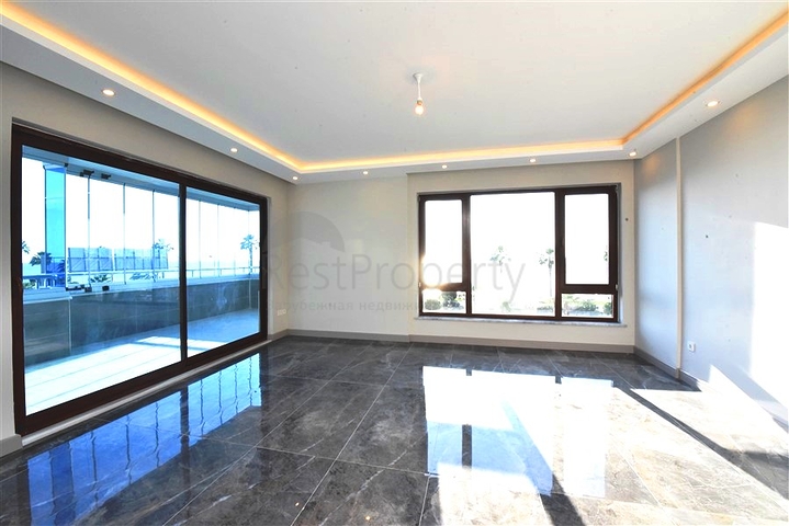3+1 Penthouse mit Blick auf das Mittelmeer in Mahmutlar