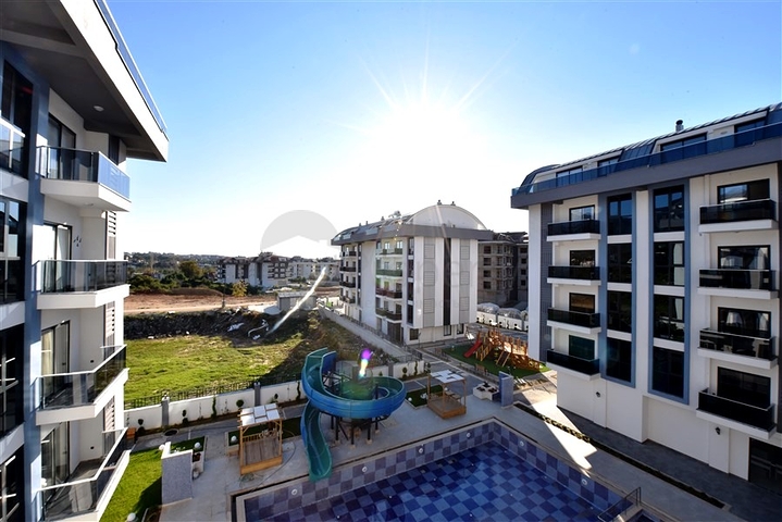 Gemütliche 1+1-Wohnung in einem Komplex mit einer vielfältigen Infrastruktur in der Region Oba