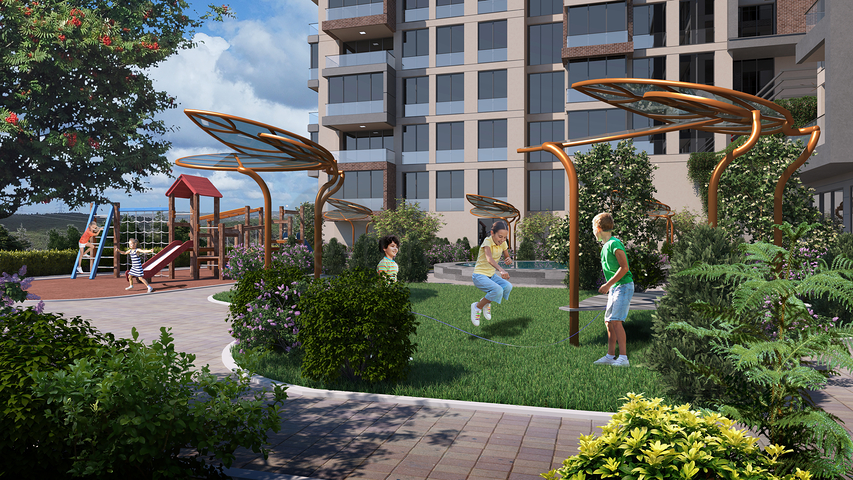 Familienkonzeptprojekt mit einzigartigem Blick auf den Wald