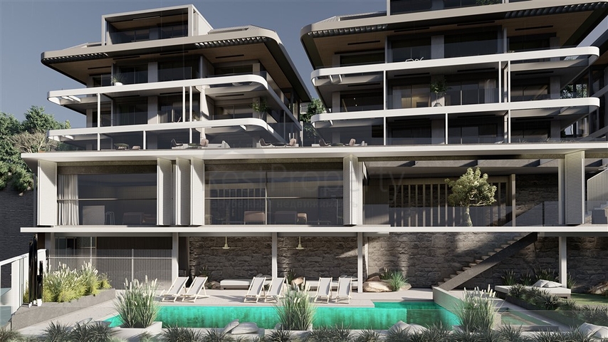 Premium-Komplex am Fuße der Festung in Alanya