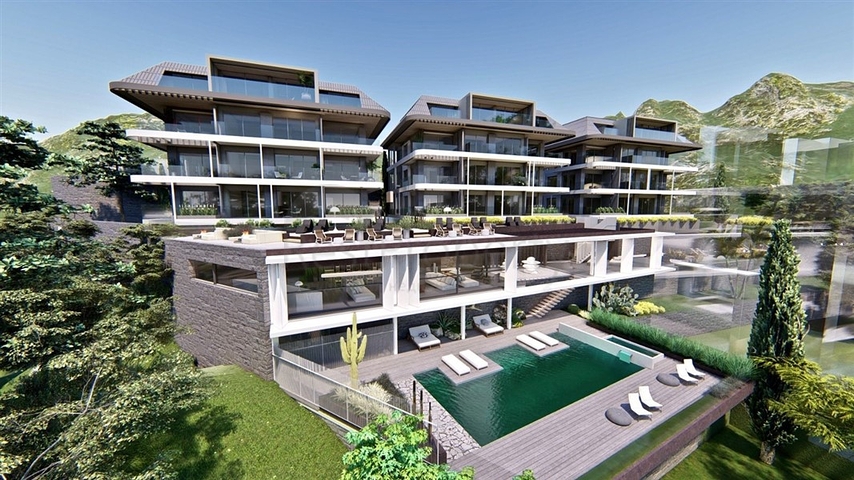 Premium-Komplex am Fuße der Festung in Alanya