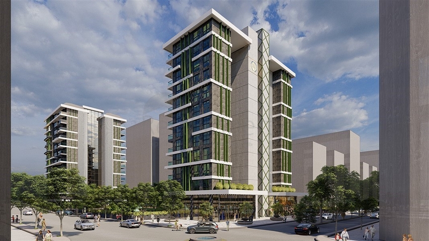 1+1 Wohnung an der ersten Küste in einem Komplex mit der gesamten Infrastruktur