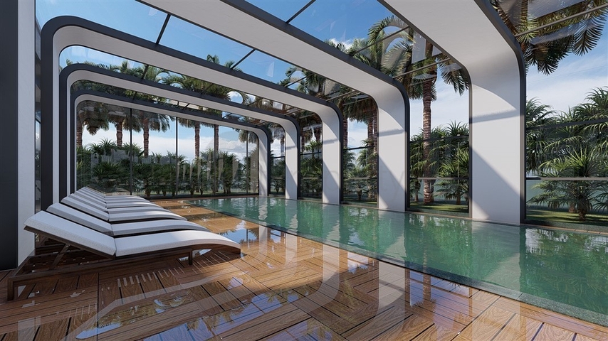 1+1 Wohnung an der ersten Küste in einem Komplex mit der gesamten Infrastruktur