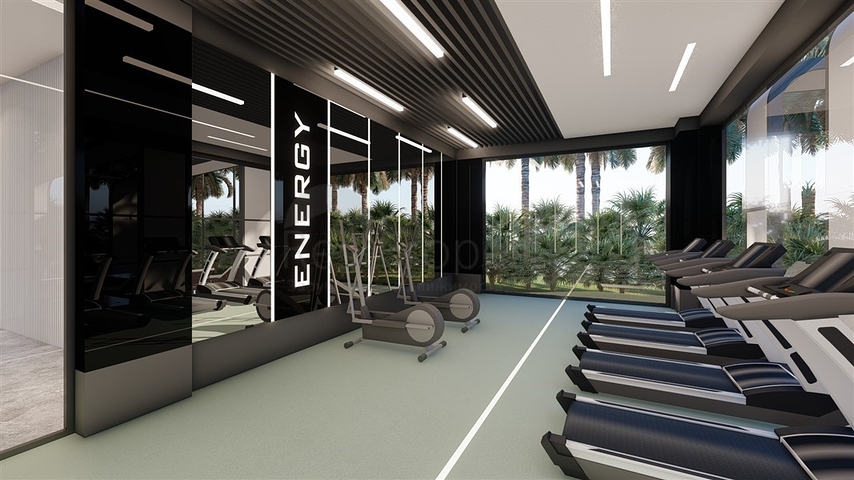 1+1 Wohnung an der ersten Küste in einem Komplex mit der gesamten Infrastruktur