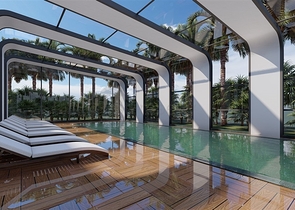 1+1 Wohnung an der ersten Küste in einem Komplex mit der gesamten Infrastruktur