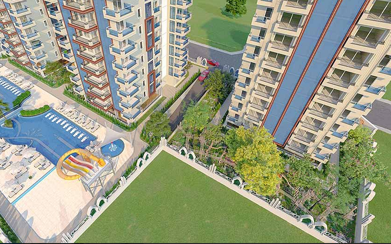 Wohnung in einem neuen Haus im Stadtteil Mahmutlar.