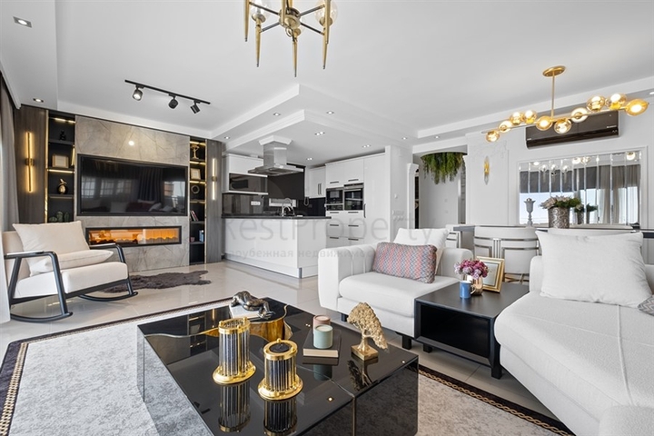 4+1 Penthouse mit Designerreparatur und herrlichem Meerblick