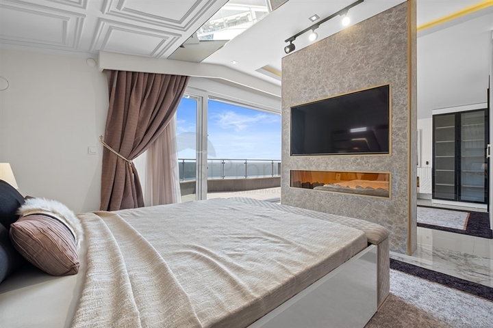 4+1 Penthouse mit Designerreparatur und herrlichem Meerblick