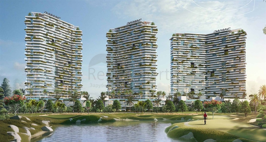 Neue Wohnanlage im Stadtteil Dubai Land