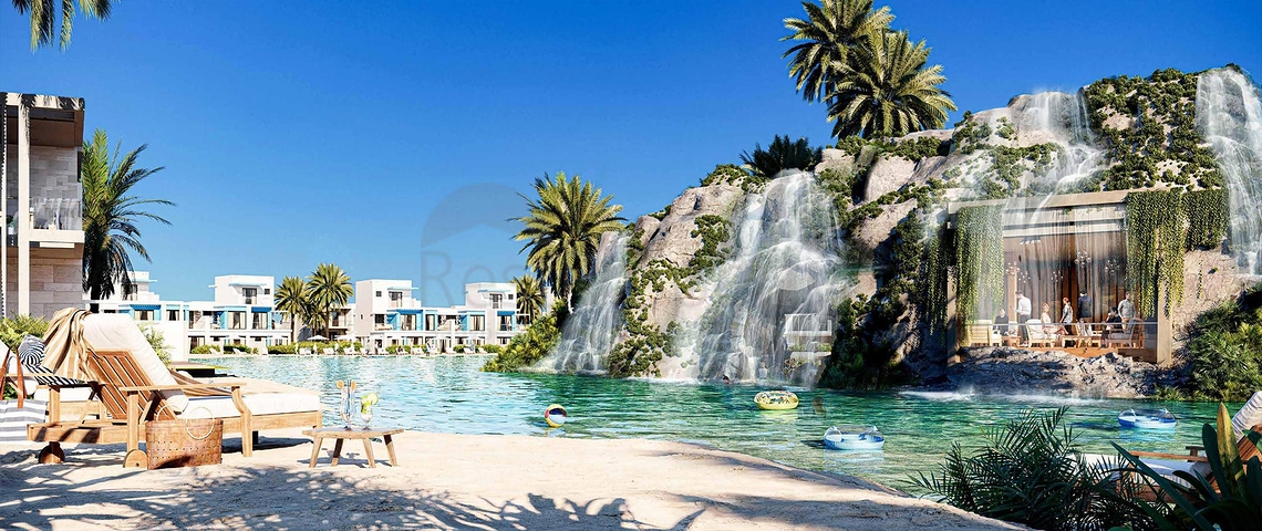 Ein neuer Komplex von Stadthäusern und Villen im angesehenen Stadtteil Dubai Land