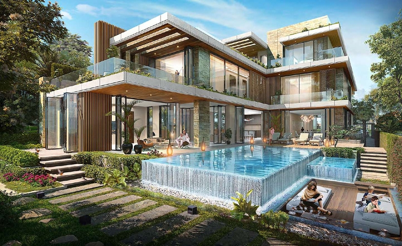 Ein schicker Komplex von Villen in Damak Hills