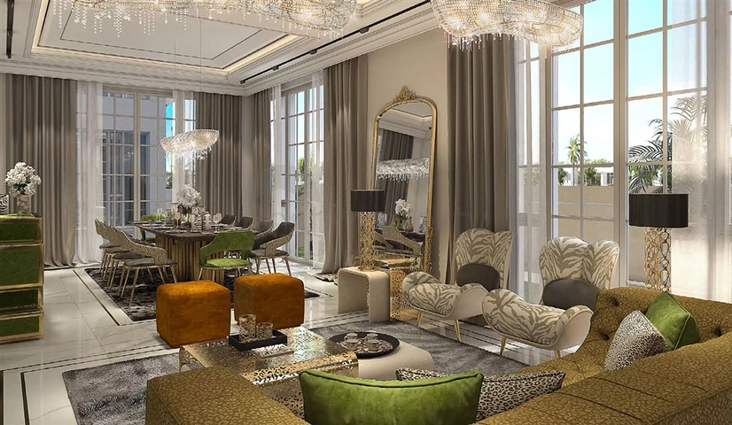 Ein schicker Komplex von Villen in Damak Hills