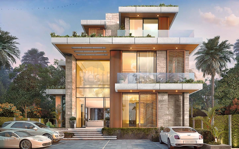 Ein schicker Komplex von Villen in Damak Hills