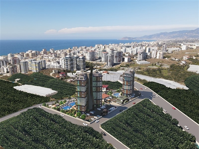 1+1 Wohnung im neuen Mahmutlar-Komplex