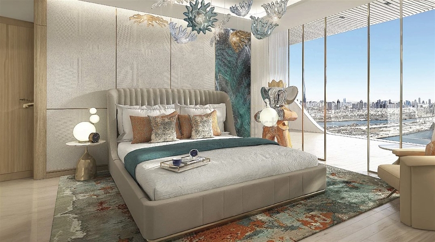 Designer-Apartment am ersten Ufer mit Blick auf den Persischen Golf