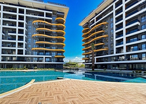 Dreizimmerwohnung in der Gegend mit dem besten Sandstrand in Avsallar