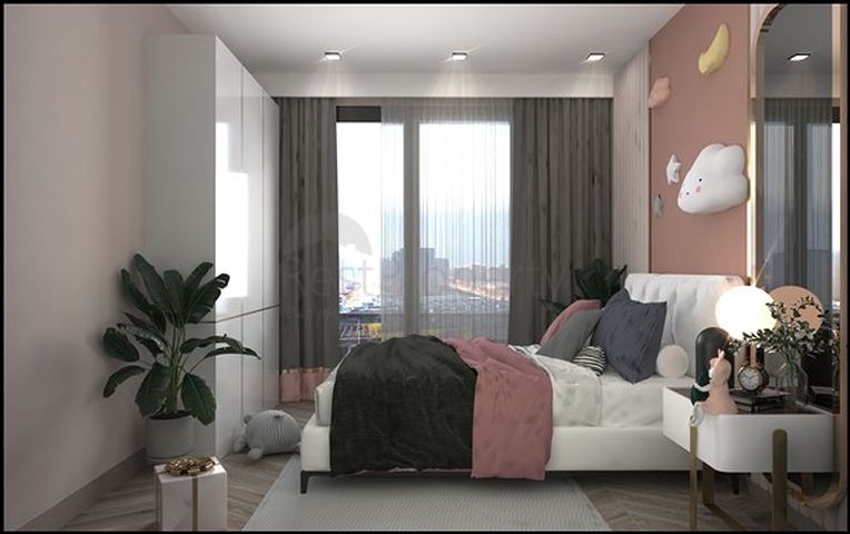 Neues Projekt während der Bauphase im Stadtteil Erdemli