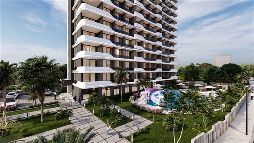 Neues Projekt während der Bauphase im Stadtteil Erdemli