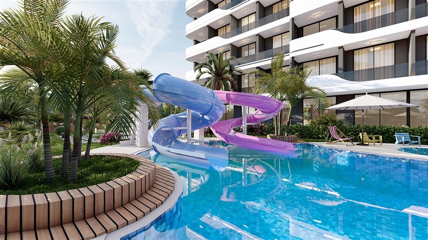 Neues Projekt während der Bauphase im Stadtteil Erdemli