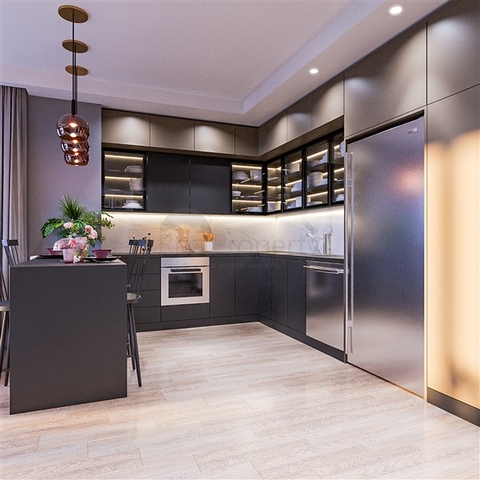 Neue Wohnanlage im Stadtteil Tomyuk