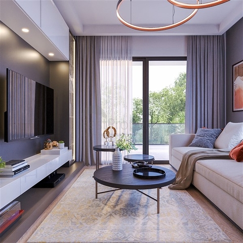 Neue Wohnanlage im Stadtteil Tomyuk