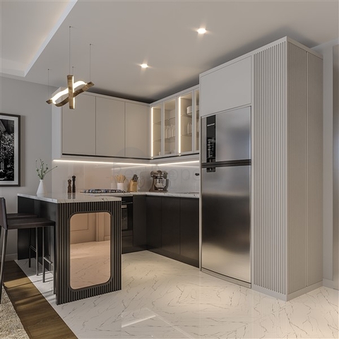 Wohnungen in einer fertigen Wohnanlage in der Wohngegend Tege in Mersin