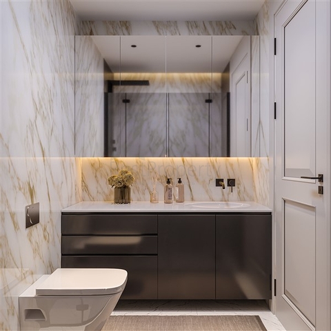 Wohnungen in einer fertigen Wohnanlage in der Wohngegend Tege in Mersin