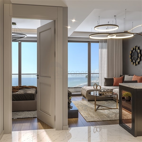 Wohnungen in einer fertigen Wohnanlage in der Wohngegend Tege in Mersin