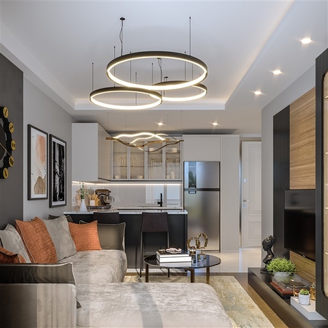 Wohnungen in einer fertigen Wohnanlage in der Wohngegend Tege in Mersin