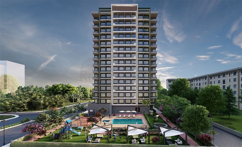 Wohnungen in einer fertigen Wohnanlage in der Wohngegend Tege in Mersin