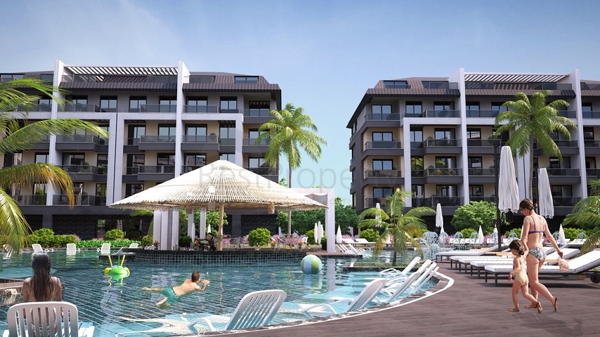 Zweizimmerwohnung in einem neuen Komplex Bezirk Oba