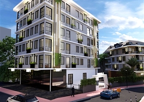 1+1 Wohnung in einem neuen Komplex im Zentrum von Alanya