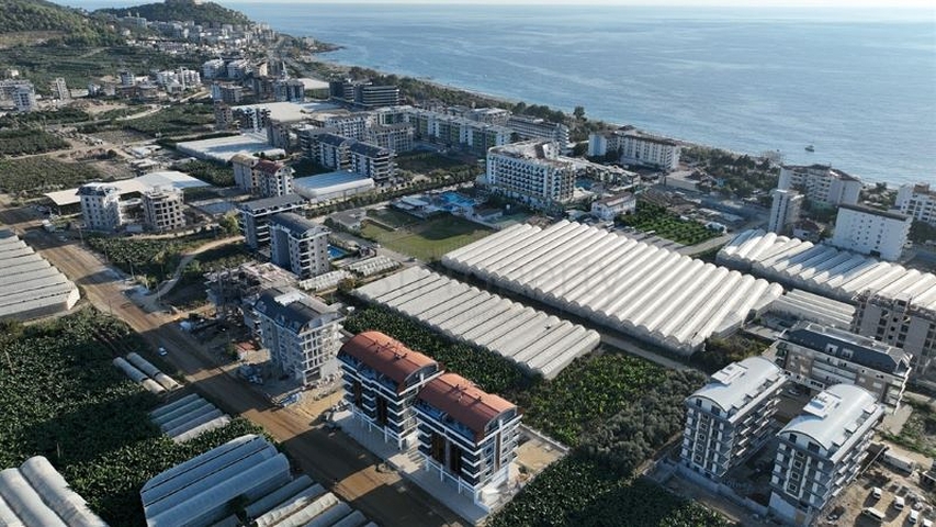 Penthouse 2+1 in einem neuen Haus, 400 m vom Meer entfernt 