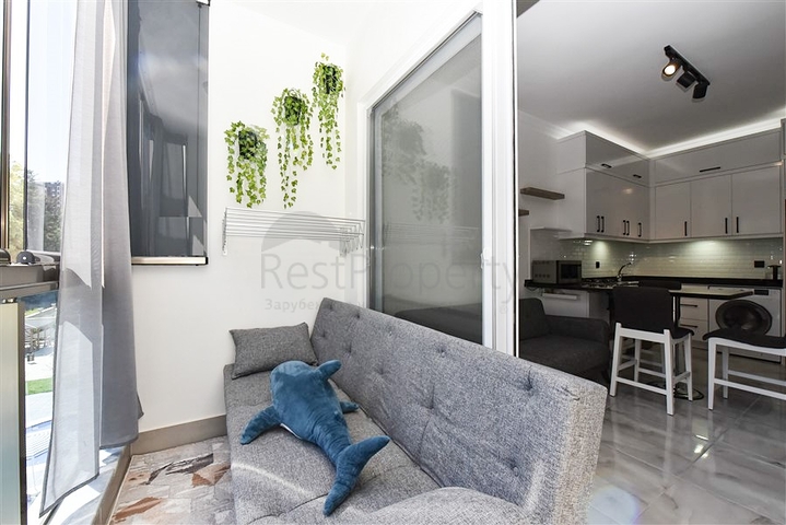 1+1 möblierte Wohnung in Avsallar