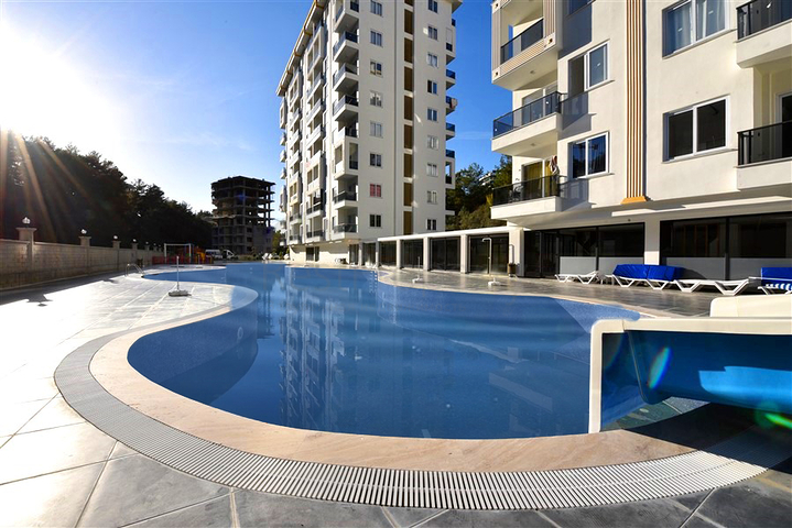 1+1 möblierte Wohnung in Avsallar