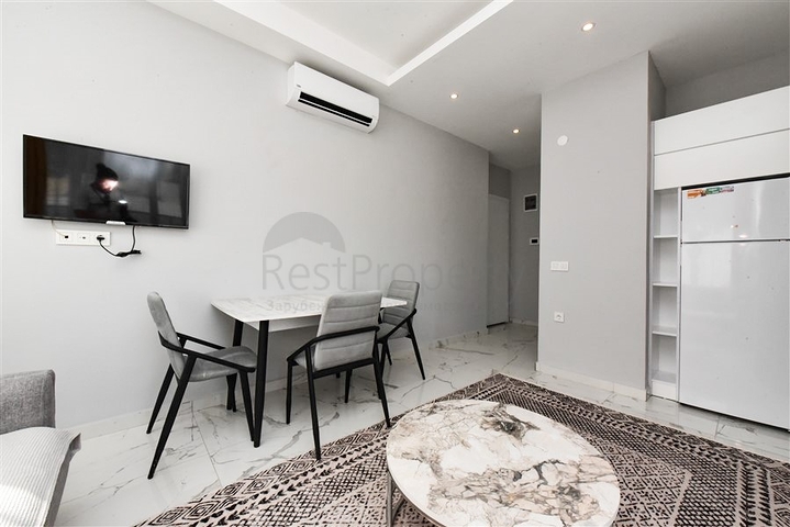 1+1 möblierte Wohnung in einem neuen Komplex in Avsallar