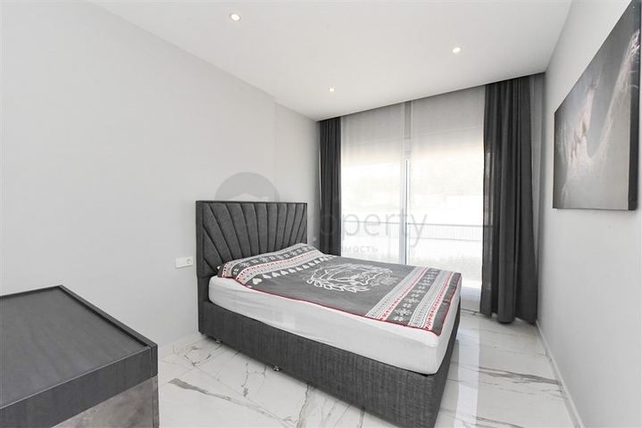 1+1 möblierte Wohnung in einem neuen Komplex in Avsallar