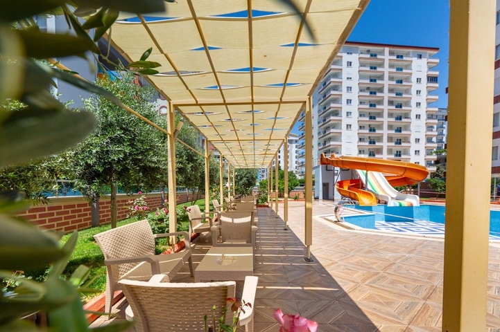 Möblierte 1+1-Wohnung im Stadtteil Mahmutlar