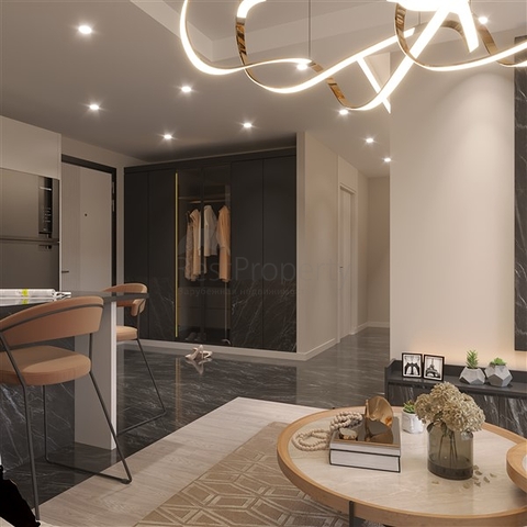 Wohnungen in einem im Bau befindlichen Komplex mit reicher Infrastruktur im Stadtteil Erdemli