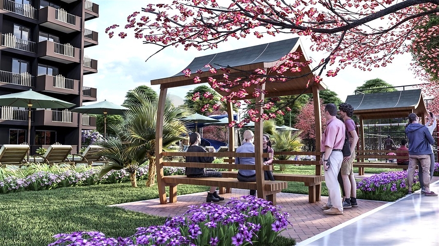 Projekt während der Bauphase im Gebiet von Cesmeli   