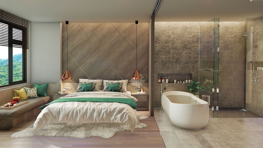 Fertige Wohnung 300 m vom Strand von Karon entfernt