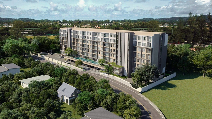 Wohnanlage während der Bauphase in der Nähe von Bang Tao Beach Wohnanlage während der Bauphase in der Nähe von Bang Tao Beach