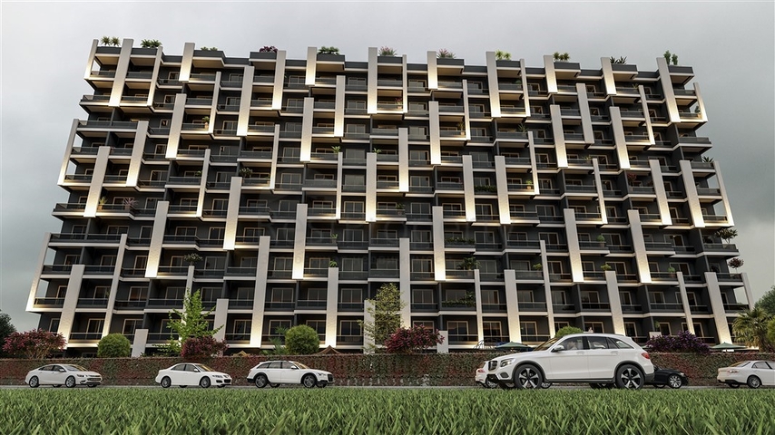 Investitionsprojekt während der Bauphase im Bezirk Kocahasanla